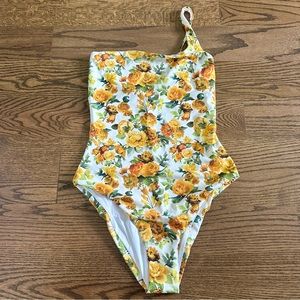 Onia Wren Floral One Piece Swimsuit, NWT